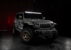 Jeep Gladiator Light Bar Mount Kits - Integrated Windshield - ORACLE Lighting - Matte Black
