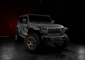 Jeep Gladiator Light Bar Mount Kits - Integrated Windshield - ORACLE Lighting - Matte Black