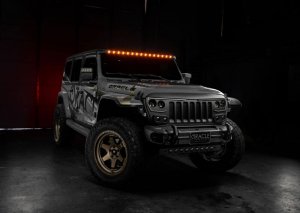 Jeep Gladiator Light Bar Mount Kits - Integrated Windshield - ORACLE Lighting - Matte Black