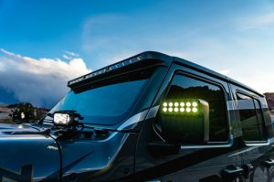 Jeep Gladiator Light Bar Mount Kits - Integrated Windshield - ORACLE Lighting - Matte Black