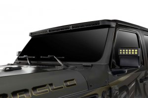 Jeep Gladiator Light Bar Mount Kits - Integrated Windshield - ORACLE Lighting - Matte Black