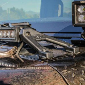 Jeep Gladiator Light Bar Mount Kits - Westin - LED Cowl Mount - Textured Black - 2020+