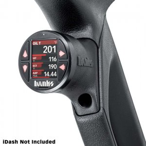 Jeep Gladiator Gauge Pod - Banks Power - iDash Stealth Single - `20-`23