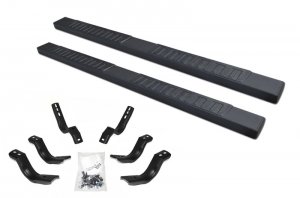 Jeep Gladiator SideSteps - Go Rhino - 6in OE Xtreme II Complete Kit - Textured Black - 2020+