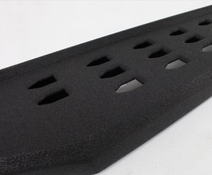 Jeep Wrangler JK RB20 Running Boards - Go Rhino - Protective Bedliner Coating - Black - `07-`18