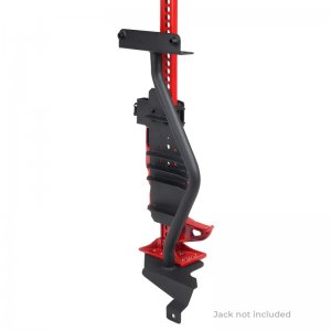 Jeep Gladiator Jack Mount - Front Driver Side - Go Rhino - Hi-Lift Jack - Textured Black - `18-`24