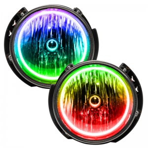 Jeep Wrangler JK Headlight Assemblies - ORACLE Lighting - ColorSHIFT - `07-`16
