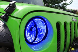 Jeep Wrangler JK Headlight Assembly - ORACLE Lighting - w/ BC1 Controller - ColorSHIFT - `07-`16
