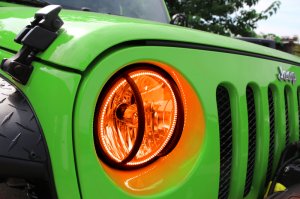 Jeep Wrangler JK Headlight Assembly - ORACLE Lighting - w/ BC1 Controller - ColorSHIFT - `07-`16