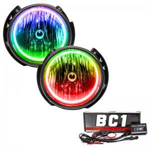 Jeep Wrangler JK Headlight Assembly - ORACLE Lighting - w/ BC1 Controller - ColorSHIFT - `07-`16