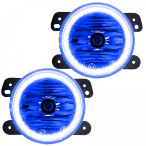 Jeep Wrangler JK Fog Light Halos - ORACLE Lighting - LED - Blue - `07-`09