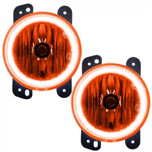 Jeep Wrangler JK LED Fog Light Halos - ORACLE Lighting - Pre-Assembled - Amber - `07-`09