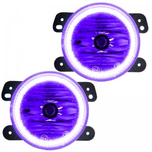 Jeep Wrangler JK Fog Light Halos - ORACLE Lighting - Pre-Assembled LED - UV/Purple - `07-`09