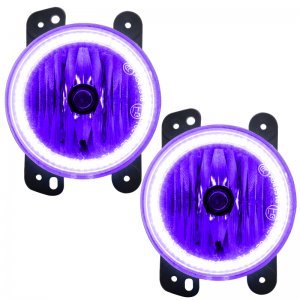 Jeep Wrangler JK LED Fog Light Halos - ORACLE Lighting - Pre-Assembled - UV/Purple - `10-`15