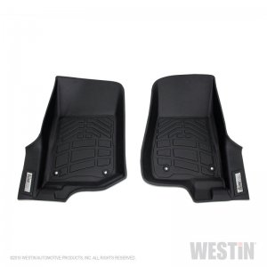 Jeep Gladiator Floor Liner - Front - Westin - Wade Sure-Fit - Black - `20-`23