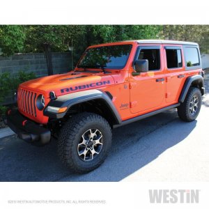 Jeep Wrangler JL Slim Wind Deflector - Westin - Smoke - `18-`22