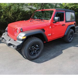 Jeep Wrangler JL Wind Deflector - Front - Westin - Slim - Smoke - `18-`19