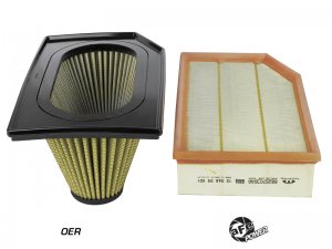 Jeep Wrangler JL Magnum FLOW Inverted Replacement Air Filter - aFe - Pro Guard7 - 2.0L - `18-`20