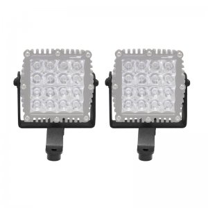 Jeep Gladiator Light Mount - Windshield Cowl - Go Rhino - 6in Q4 Series - Textured Black - `18-`20