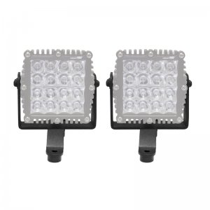 Jeep Gladiator Light Mount - Windshield Cowl - Go Rhino - 6in Q4 Series - Textured Black - `18-`20