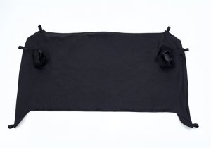 Jeep Wrangler JK Tonneau Cover - Rear - Rampage - Black Diamond - `07-`18
