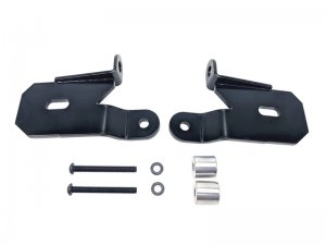 Jeep Gladiator Light Mount Brackets - A-Pillar - KC HiLiTES - Black - `18-`24