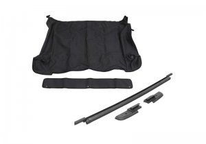 Jeep Wrangler JL Tonneau Cover w/ Tailgate Bar Kit - Rear - Rampage - Black Diamond - `18-`22