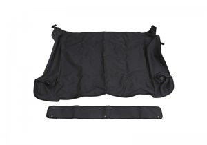 Jeep Wrangler JL Tonneau Cover w/ Tailgate Bar Kit - Rear - Rampage - Black Diamond - `18-`22