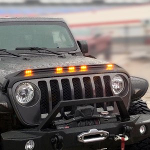 Jeep Wrangler JL Hood Deflector - AVS - LightShield - Black - `18-`19