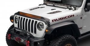 Jeep Wrangler JL Hood Deflector - AVS - LightShield - Black - `18-`19