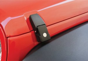 Jeep Wrangler JK Hood Catch - Rampage - Locking - Black - `07-`18