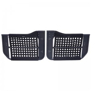 Jeep Wrangler JK Tube Doors with Netting - Rear - Rampage - Trail Doors - Black - `07-`18
