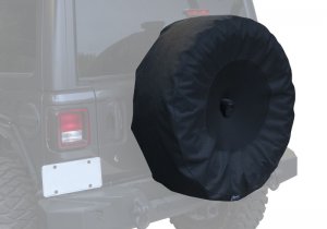 Jeep Wrangler JL Tire Covers - Rampage - Black - `18-`19