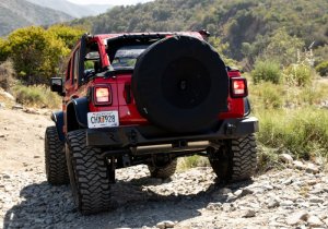 Jeep Wrangler JL Tire Cover - Rampage - Black - `18-`19