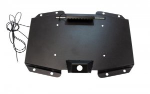 Jeep Wrangler JL License Plate Bracket - Backside - Kentrol - Black - 2018