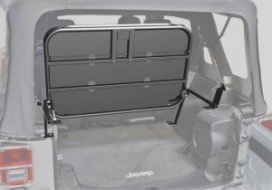 Jeep Wrangler JK Storage Rack - Rear - Rampage - Black - `07-`18