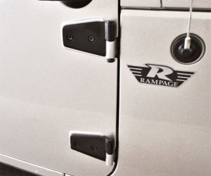 Jeep Wrangler JK Door Hinges - Rampage - Black - `07-`18