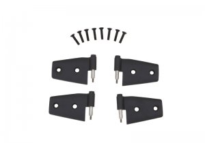 Jeep Wrangler JK Door Hinges - Rampage - Black - `07-`18