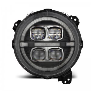 Jeep Gladiator Headlights - AlphaRex - NOVA-Series LED Projector - Black - `18-`24