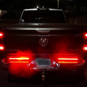Jeep Wrangler JL Blade Tailgate Light Bar - Putco - 18 in. Split Light Blade Direct Fit Kit - Red/Amber/White - `18-`22