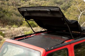 Jeep Wrangler JL Mesh Shade Top - Rampage - Extended - Black - `18-`21