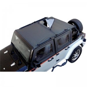 Jeep Wrangler JK Combo Sun Brief/Safari Top - Rampage - Black Diamond - `07-`18