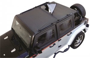 Jeep Wrangler JK Combo Sun Brief/Safari Top - Rampage - Rampage - Black Diamond - `07-`18