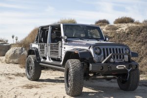 Jeep Wrangler JK Trailguard Front Bumper - Front - Rampage - TrailGuard - Black - `07-`18