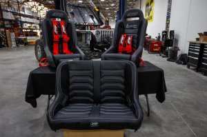 Jeep Wrangler JK Elite Series Suspension Bench Seat - Rear - PRP Seats - Elite Series - `07-`18