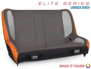 Jeep Wrangler JK Elite Series Suspension Bench Seat - Rear - PRP Seats - Elite Series - `07-`18
