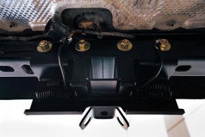 Jeep Wrangler JL Bolt-On Hitch w/ Lights - Rear - DV8 Offroad - Satin Dual Powder Coat - `07-`22