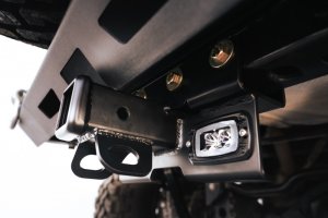 Jeep Wrangler JL Bolt-On Hitch w/ Lights - Rear - DV8 Offroad - Satin Dual Powder Coat - `07-`22
