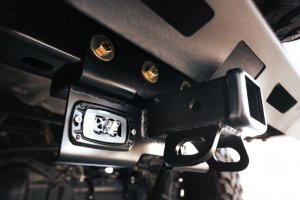 Jeep Wrangler JL Bolt-On Hitch w/ Lights - Rear - DV8 Offroad - Satin Dual Powder Coat - `07-`22