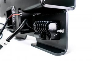 Jeep Wrangler JL Bolt-On Hitch w/ Lights - Rear - DV8 Offroad - Satin Dual Powder Coat - `07-`22